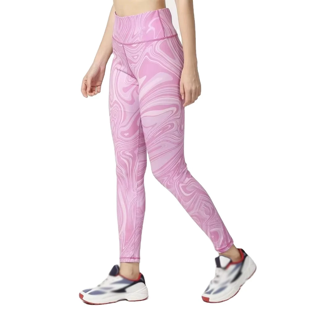 Women's High Waist Yoga Leggings Spandex/Nylon Four-Way Stretch Slim Fit Tummy Control Anti-Bacterial Eco-Friendly Activewear
