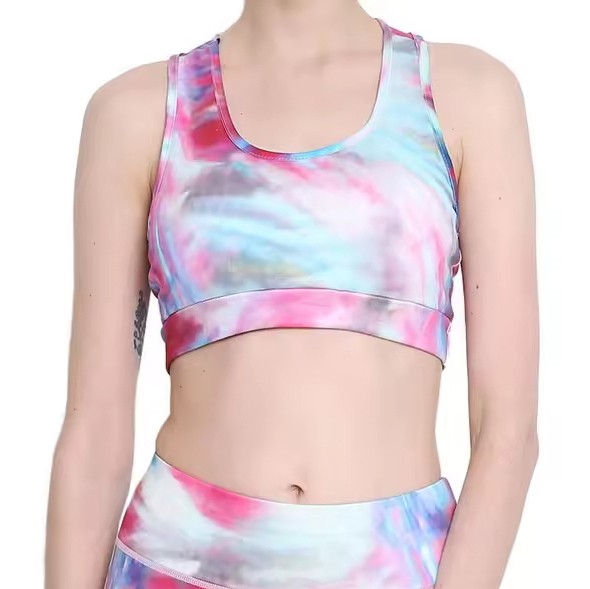 Women's Sports Bra Seamless Design Medium Support Breathable Four-Way Stretch Front Logo Activewear for Gym Workout Running