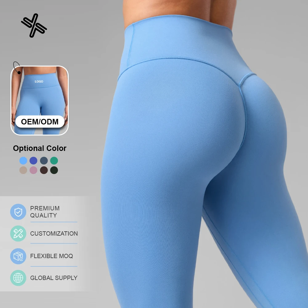 Custom Quick Dry Workout Tight Tummy Control Fitness Pants Butt Lifting Yoga Pants Women High Waisted