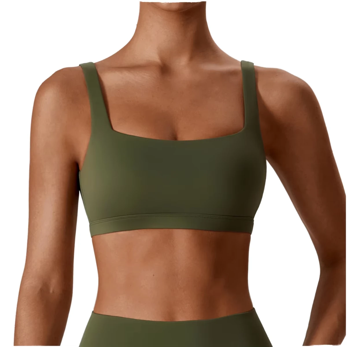 Women High Impact Sports Bra Halter Neck Shockproof Yoga Top Padded Workout Underwear Brushed Fabric Backless Running Gym Wear