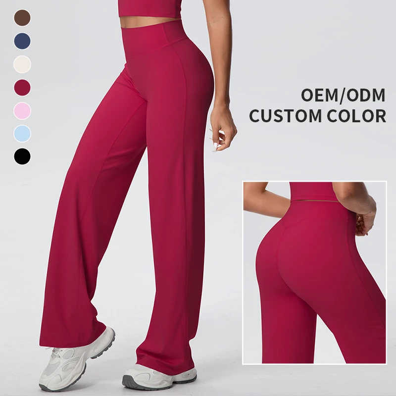 High Quality Design Custom Logo Elastic Nylon Plus Size High Waist Tight Sport No T-line Nude Feel Sport Yoga Gym Women Leggings