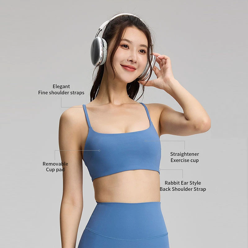 Custom High-Quality Beautiful U hape Back Camisole Bra Quick-Drying Sports Bra Women'S Gym Running Fitness Yoga Top