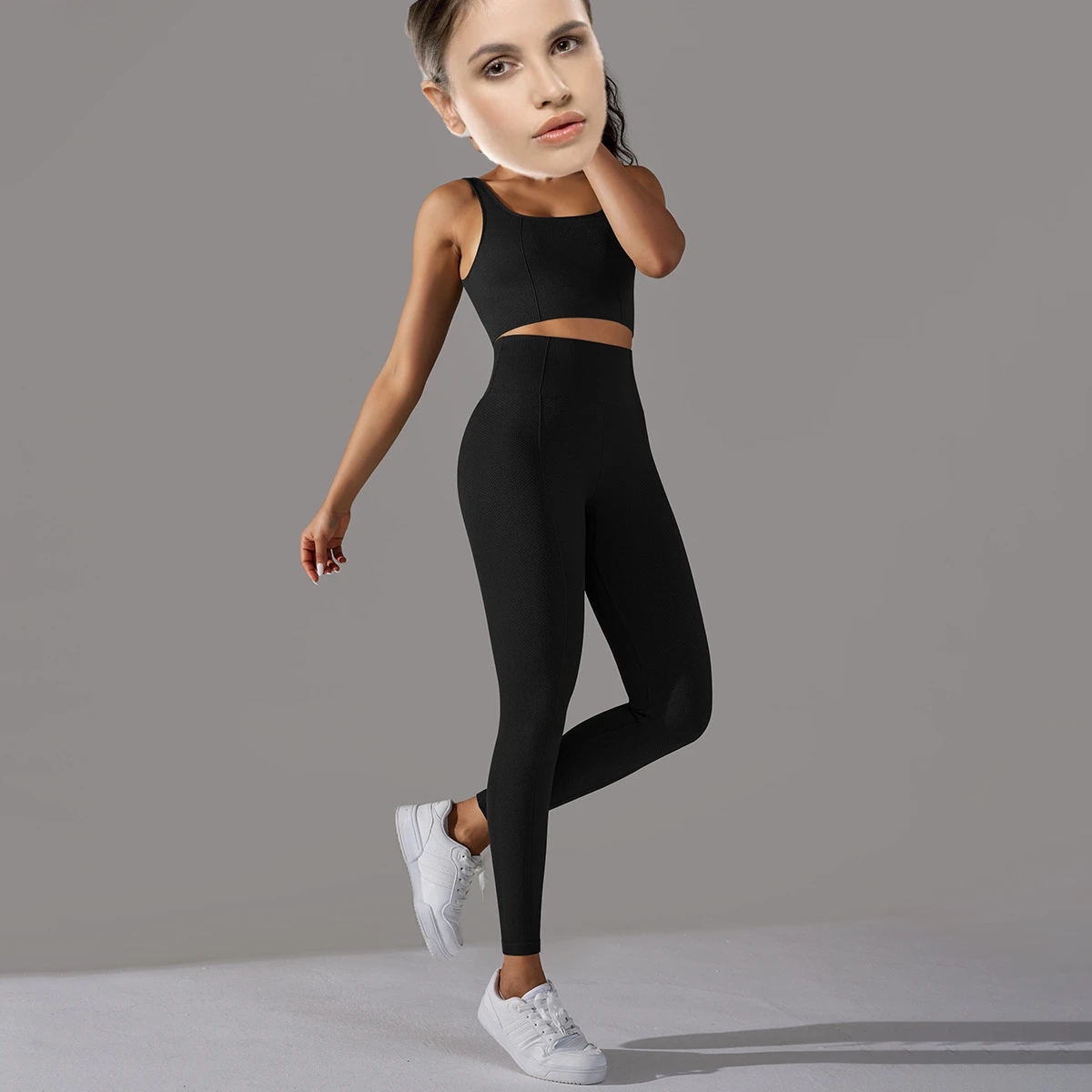 Seamless Fitness Wear Gym Activewear Sports Bras Yoga Suit Workout Clothing High Waist Leggings for Women Pants Yoga Sets