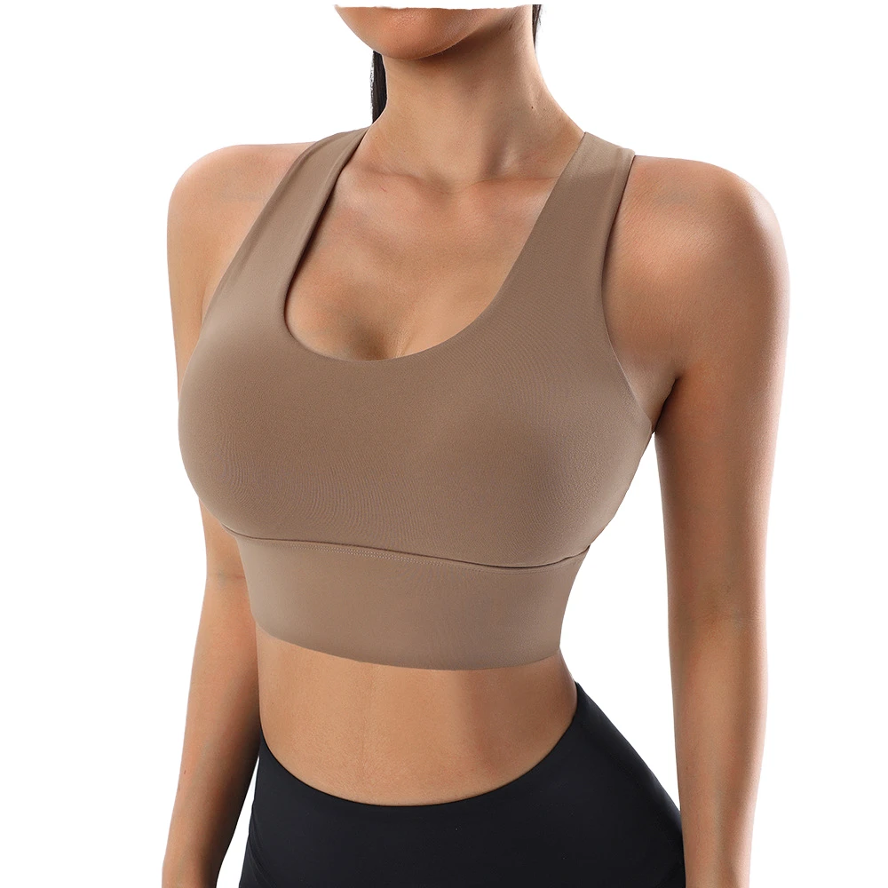 Hot Selling Running Lightweight Breathable High Support Beauty Back Wide Straps Women Yoga Bras
