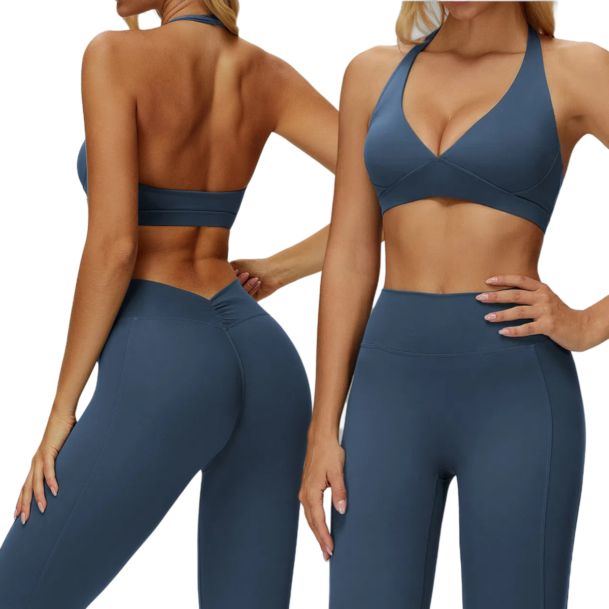 Adjustable Neck Strap High Support Premium Cross-Back Sports Bra Front Four-Way Stretch Winter Fitness Running Yoga Gym Wear XS