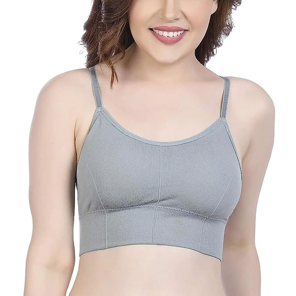 High Quality Women Sports Bra Front Logo Medium Support U-NECK Spandex/Nylon Breathable Quick Dry Running Yoga Fitness 240g