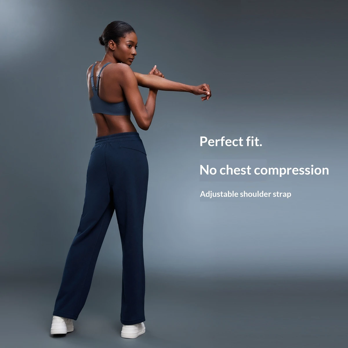 Front-zip High-Intensity Sports Bra for Women One-Piece Cup Shockproof Push-Up Yoga Bra Adjustable Shoulder Straps Sports Bra