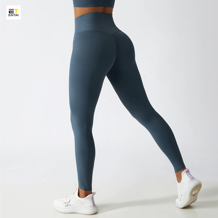 Breathable Quick-drying Yoga Pants Rear Pocket High-waisted Hip Lift Fitness Tight Sports Running Leggings for Women