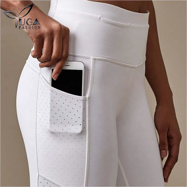 Pocket Yoga Pants Gym Women Scrunch Butt Sport Leggings High Waist Tummy Control Workout Leggings With Side Pockets