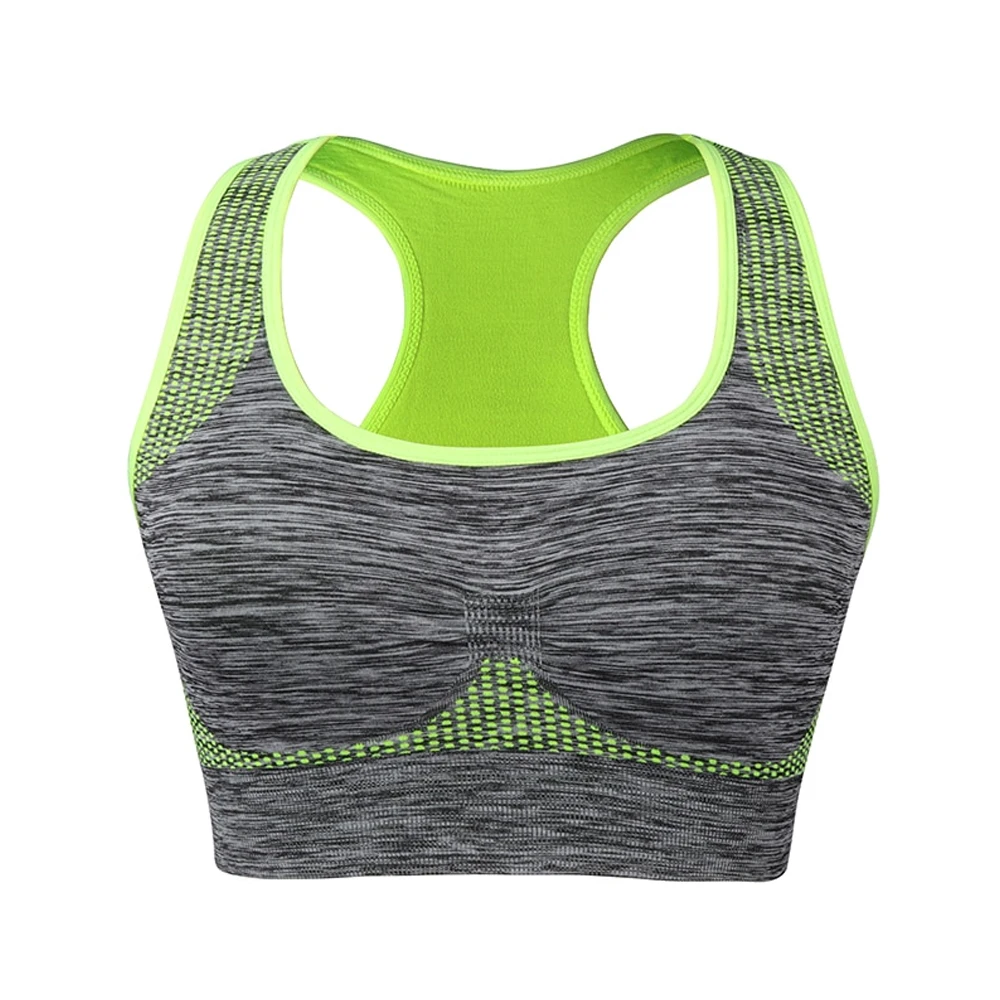Womens Leopard Pattern Front Logo Seamless Racerback Sports Bra Quick Dry Breathable High Support Yoga Activewear