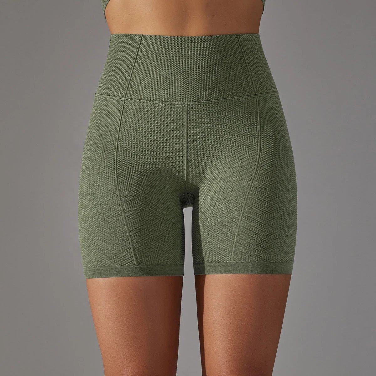 Hot Selling 10-Color Compression Bike Shorts Seamless Workout Shorts High Waist Yoga Short Leggings Butt Lifting Running Pants