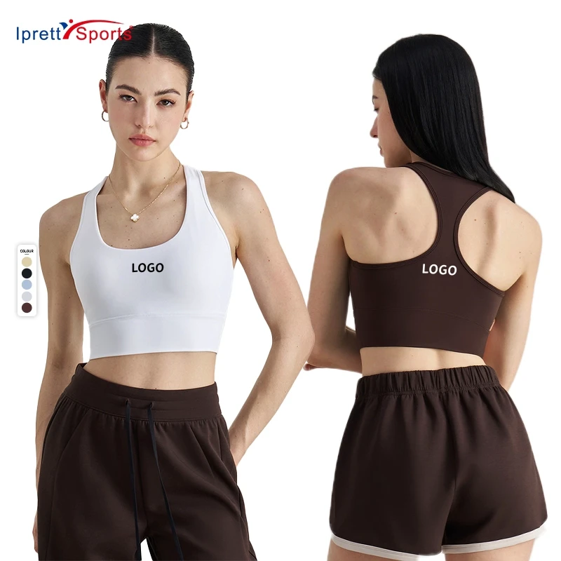 Hot Selling Classic Gym Racer Back Yoga Bra Workout Crop Tops High Support Sports Bras for Women