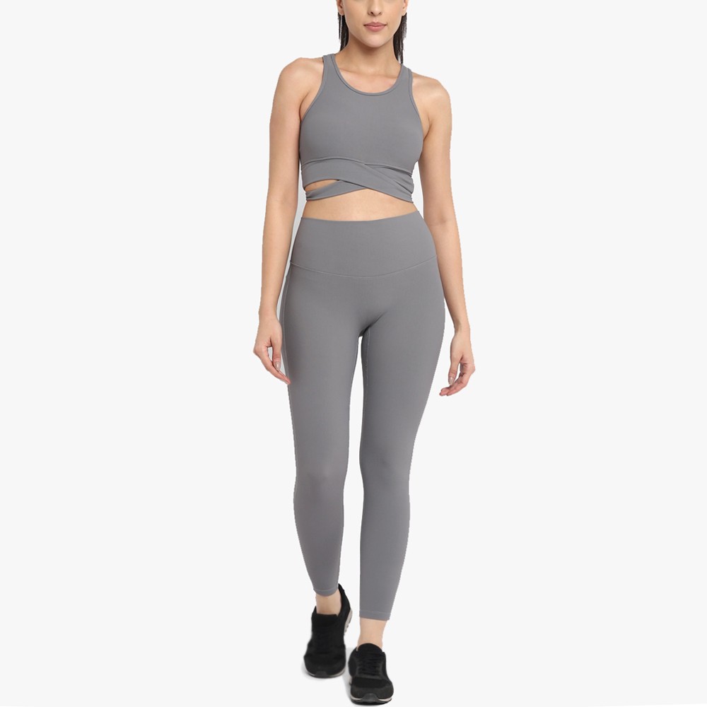 High Quality Lightweight Breathable Ladies Yoga Set Top Selling Sports Bra with High Waist Leggings for Women Fitness Workout