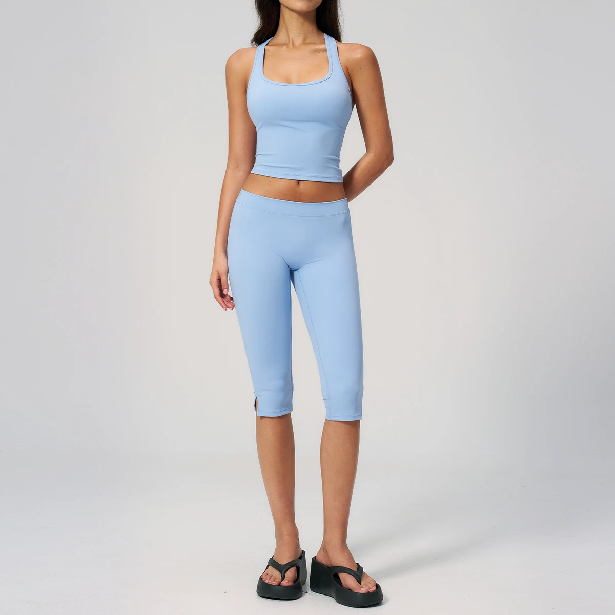 XH1309 - Women's High-Stretch, Quick-Dry, Versatile Yoga Set for Fitness and Sports