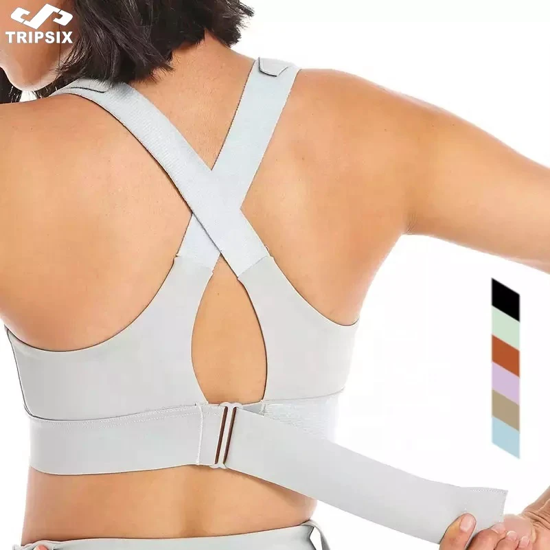 New Arrival Women's Gym Bra High Fitness Yoga Sports Bra with Zipper Lightweight and Plus Size Adjustable Back High Quality