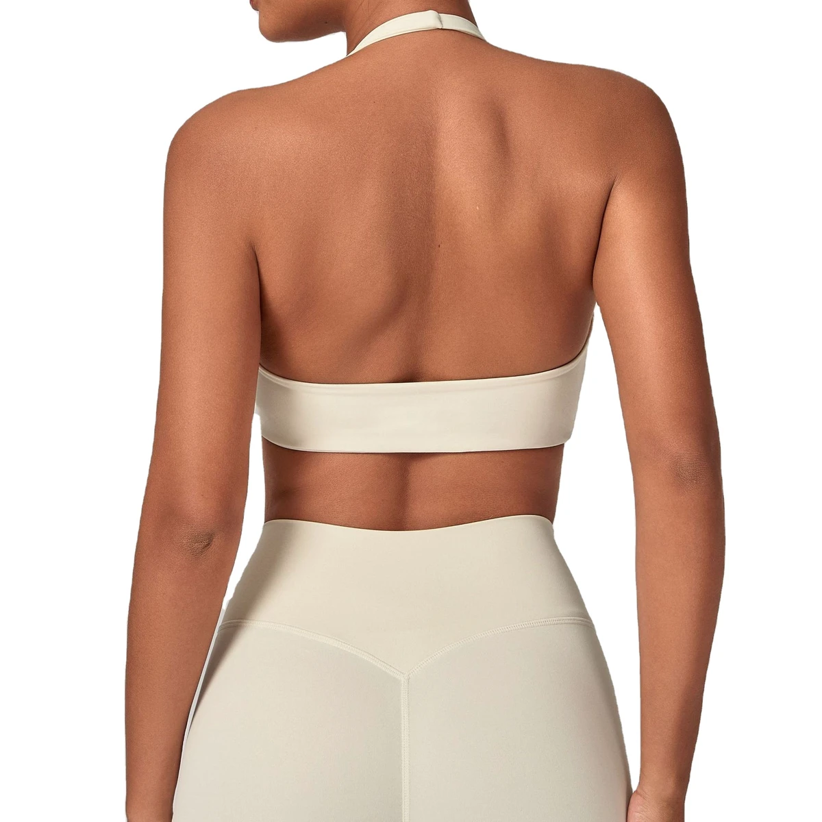 U Neck Yoga Halter Bra Sports Bras for Women Custom Fitness Workout Gym Sexy Backless Bra Gym Crop Top