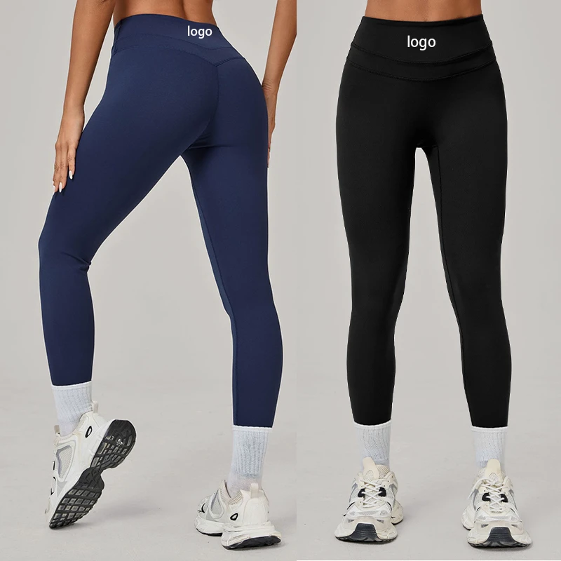 High Quality Sustainable Recycled Pants Seamless Ribbed Yoga Leggings Yoga Fitness Pants Running Yoga Sports Pants For Women