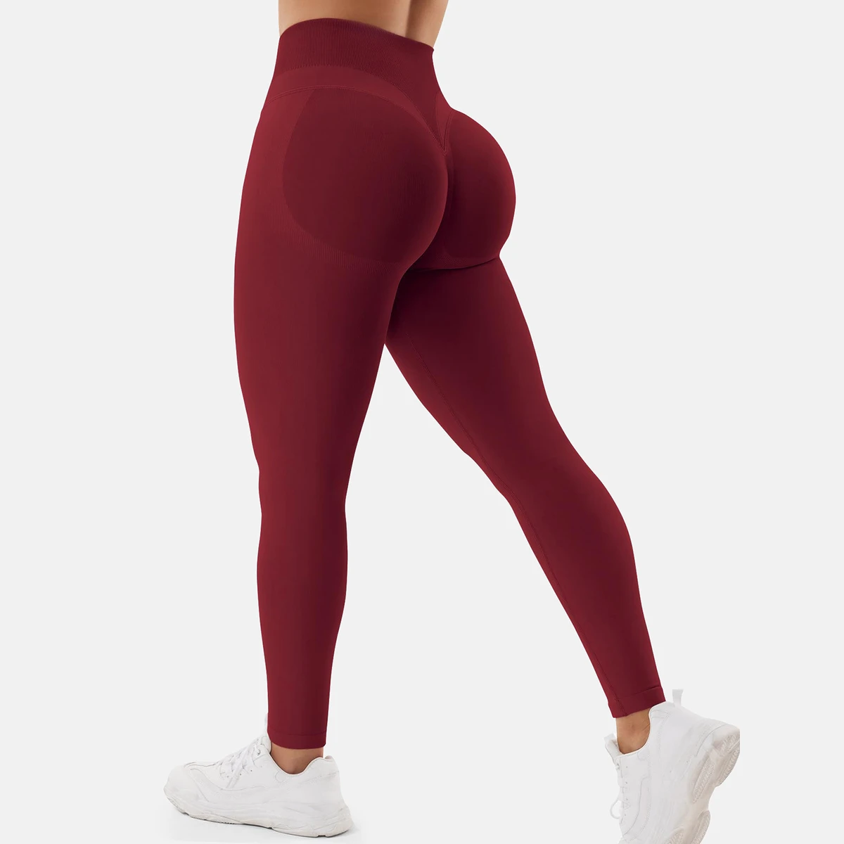 Women's High Waist Comfort Stretch Thick Seamless Scrunch Fitness Leggings Quick Dry Breathable Spandex Pants Small Active Solid