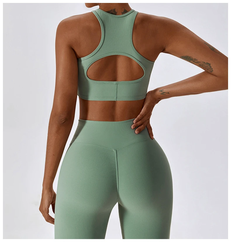 2025 One Piece Sports Bra Women Girl Gym Running Workout Custom Sexy Beautiful Back Fitness Yoga Bra