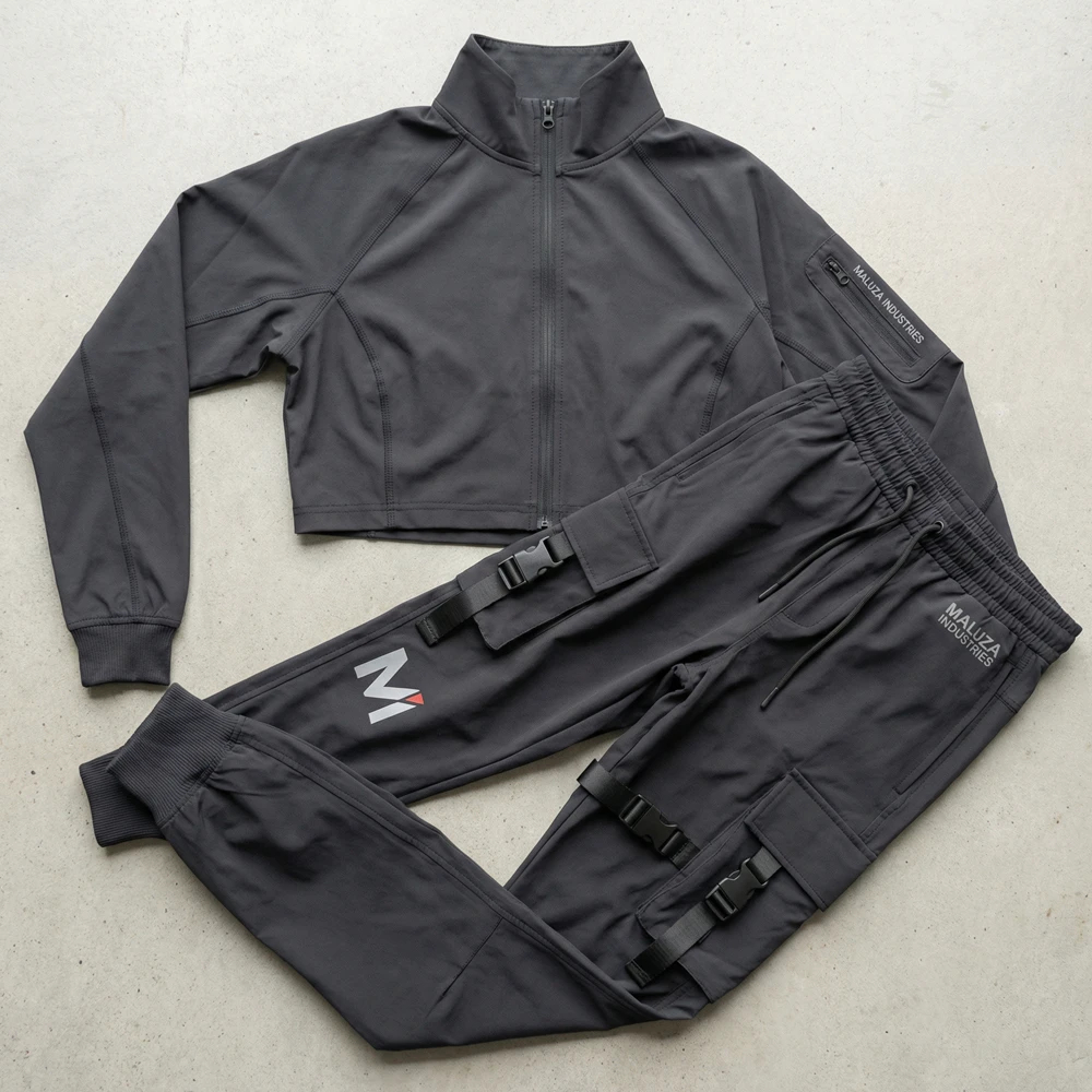 Unisex Compression Gym Running Training Activewear Slim Fit Performance Set Maluza Tracksuit Lightweight Breathable Quick Dry