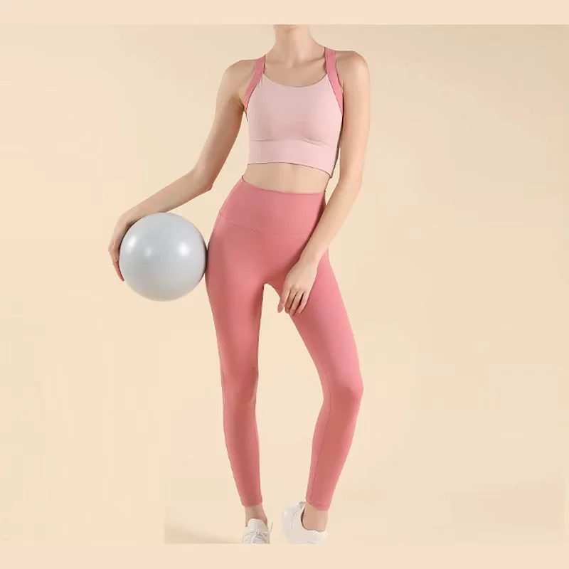 Custom High Quality 2 Piece Fitness Clothing Sportswear Gym Leggings Activewear Sports Shorts Bra Women Workout Wear Yoga Sets