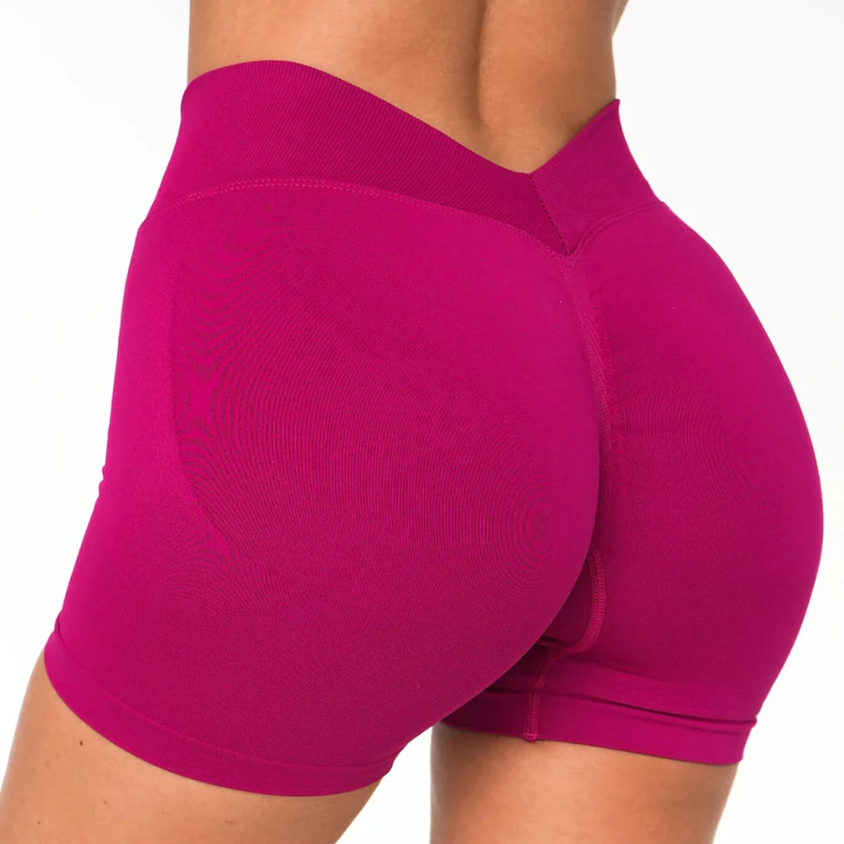 Tummy Control Athletic Wear Gym Yoga Fitness Shorts Seamless High Waisted Scrunch Butt Shorts for Women Booty Lifting