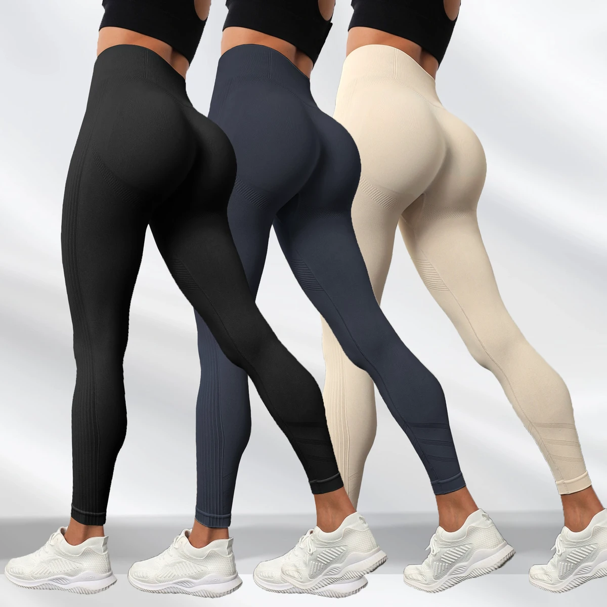Hot-selling High-waisted Slimming and Hip-lifting Yoga Pants for Women