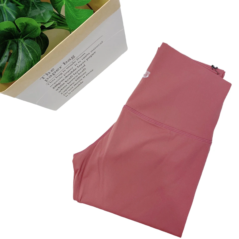 Women's High-Waisted Full Length Solid Compression Yoga Pants Butt Lifting Nude Pocket Breathable Windproof Quick-Dry