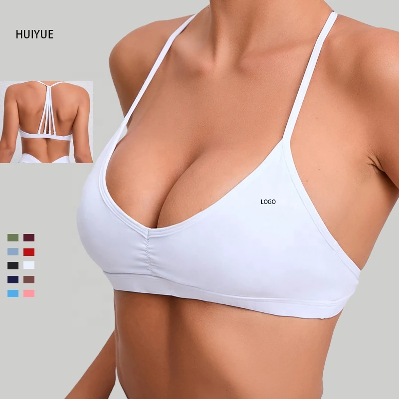 Detachable Shoulder Strap Yoga Top Women's Tight-fitting Quick-drying Sports Yoga Bra Running Beauty Back Fitness Underwear