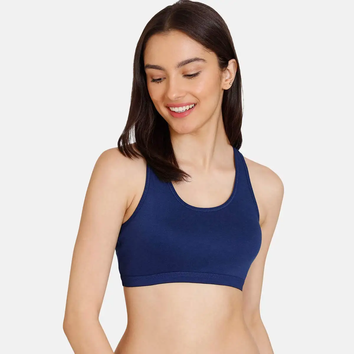 Women Breathable OEM Sports Bra for Gym Workout New Design Fitness Apparel with Front Logo Position High Neck Supportive Workot