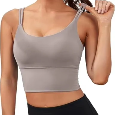Wholesale Premium Quality High Support Strapless Yoga Sports Bra Women Simple Custom Color Anti-Bacterial Quick Dry Breathable