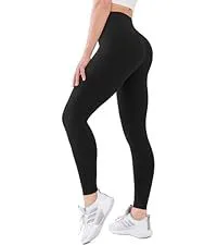 USAUPUP High Waisted Boot Cut Leggings Pockets for Women Buttery Soft Full Length Capri Workout Yoga Pants Polyester Spandex