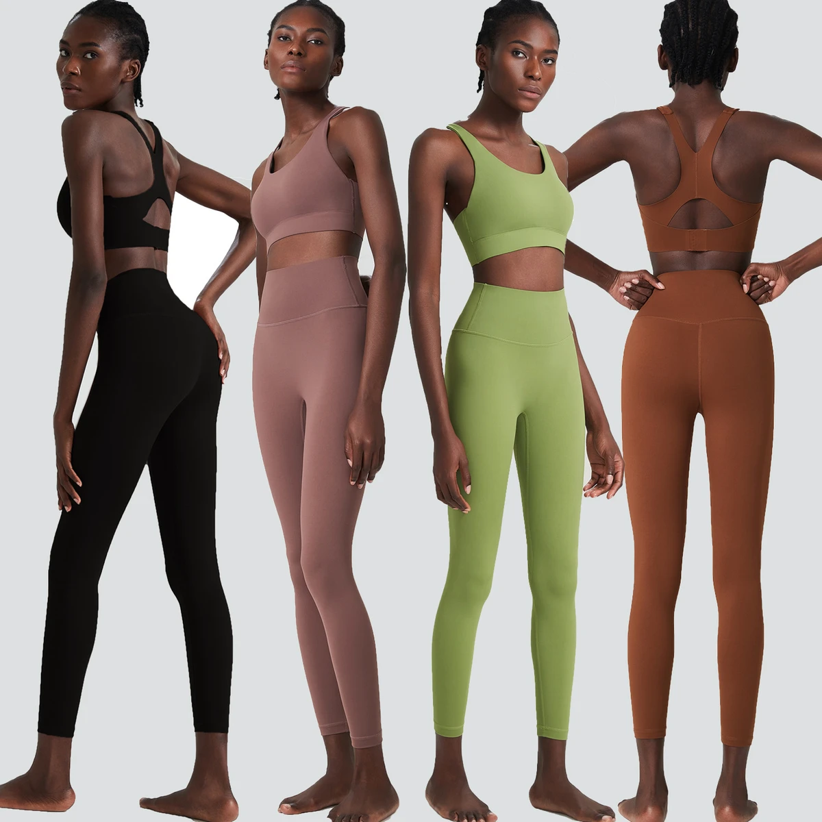 Large Size Reversible Breathable Print Cup Yoga Set Elastic Waist High Waist Lightweight Quick Dry Two-Piece Gym Sportswear