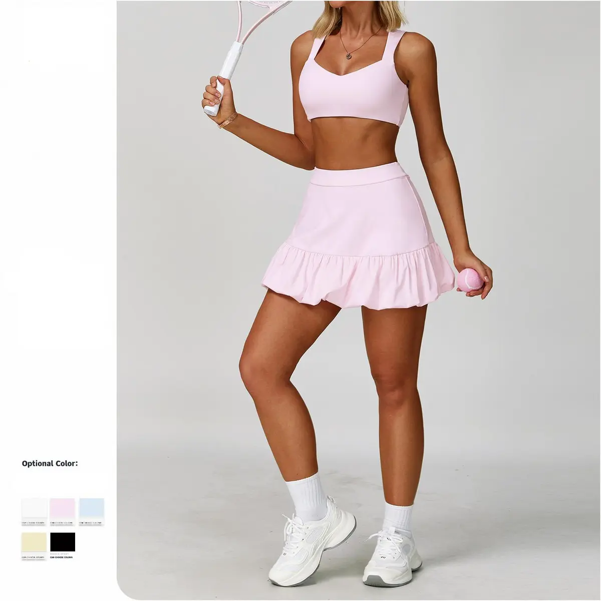Beautiful Casual Fitness Yoga Wear Set Quick-Drying Plus Size 5 Piece for Sports Solid Fashionable Beauty-Friendly for Yoga