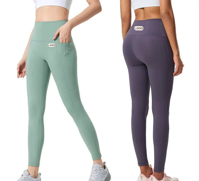 Women High Quality Seamless Yoga Leggings Pockets Nylon Spandex High Lightweight Fitness Sportswear Gym Workout Pants