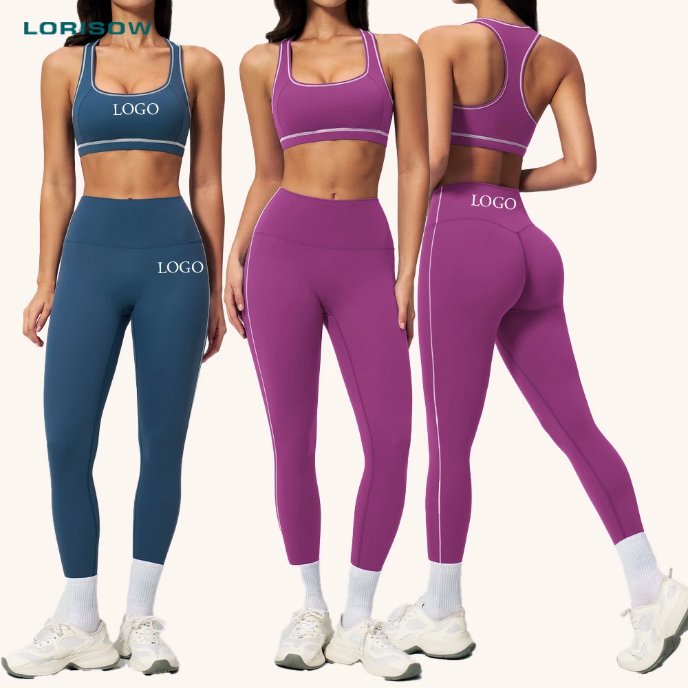Wholesale Women's High Waist Leggings Active Yoga Set Outdoor Sports Gym Fitness Wear