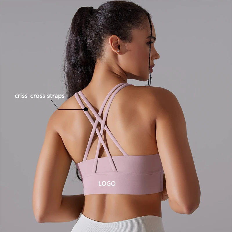 XW-7001 Fashion Gym Clothes Design Factory Workout Sport Wear Wholesale High Quality Backless Yoga Bra for Women