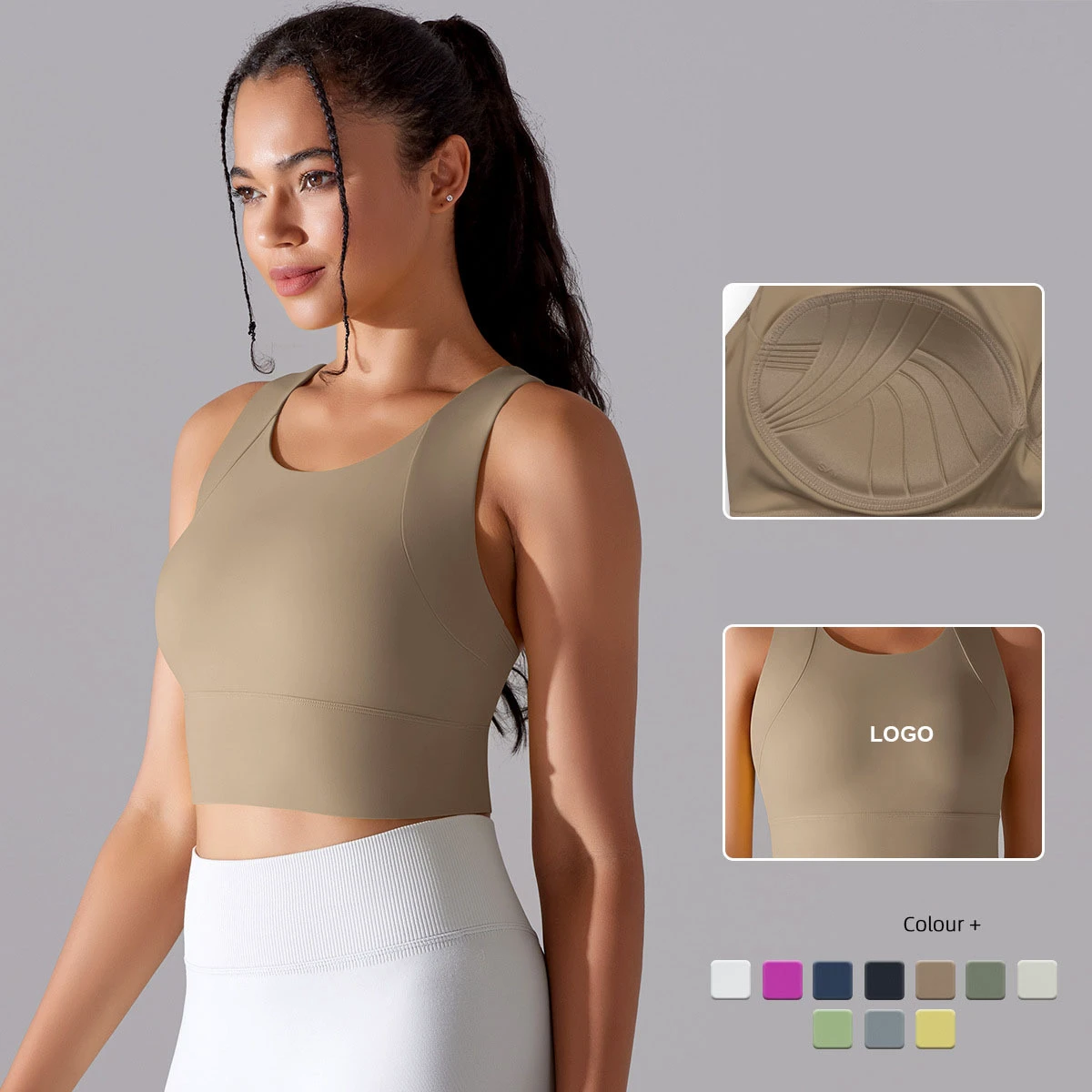 Quick Dry High Waist Butt Lift Yoga Tight Leggings Breathable Fitness Workout Sports Bra Plus Size Yoga Wear