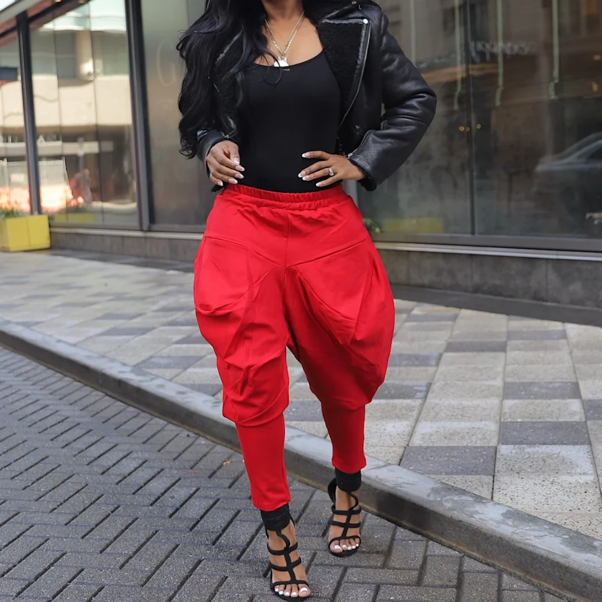 Wholesale Streetwear Sports Pants Jogger Hip Hop Wide Leg Women's Trousers Harem Loose High Waist Casual Pants Sweat Pants