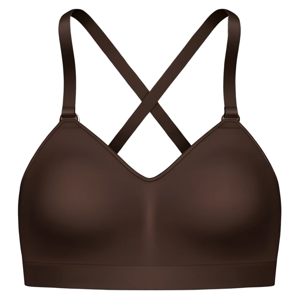 Women's High Support Eco-Friendly Simple U-Neck Sports Bra Breathable Quick Dry Spandex/Nylon Adjustable Straps Removable Front