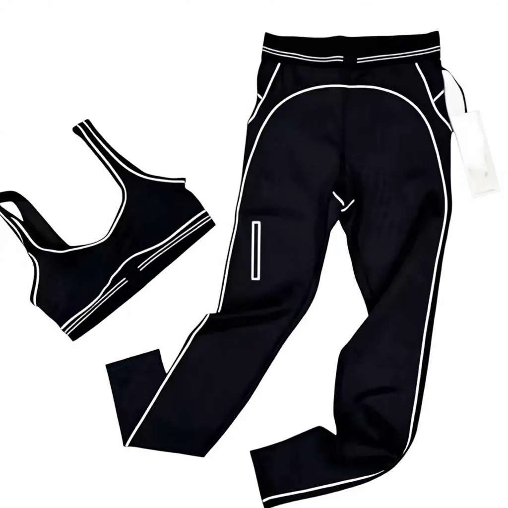 2026 Customized Fashion Yoga Pilates Solid Ribbed Stretch Seamless Waist Logo High-quality Leggings 2-Piece Yoga Set for Women