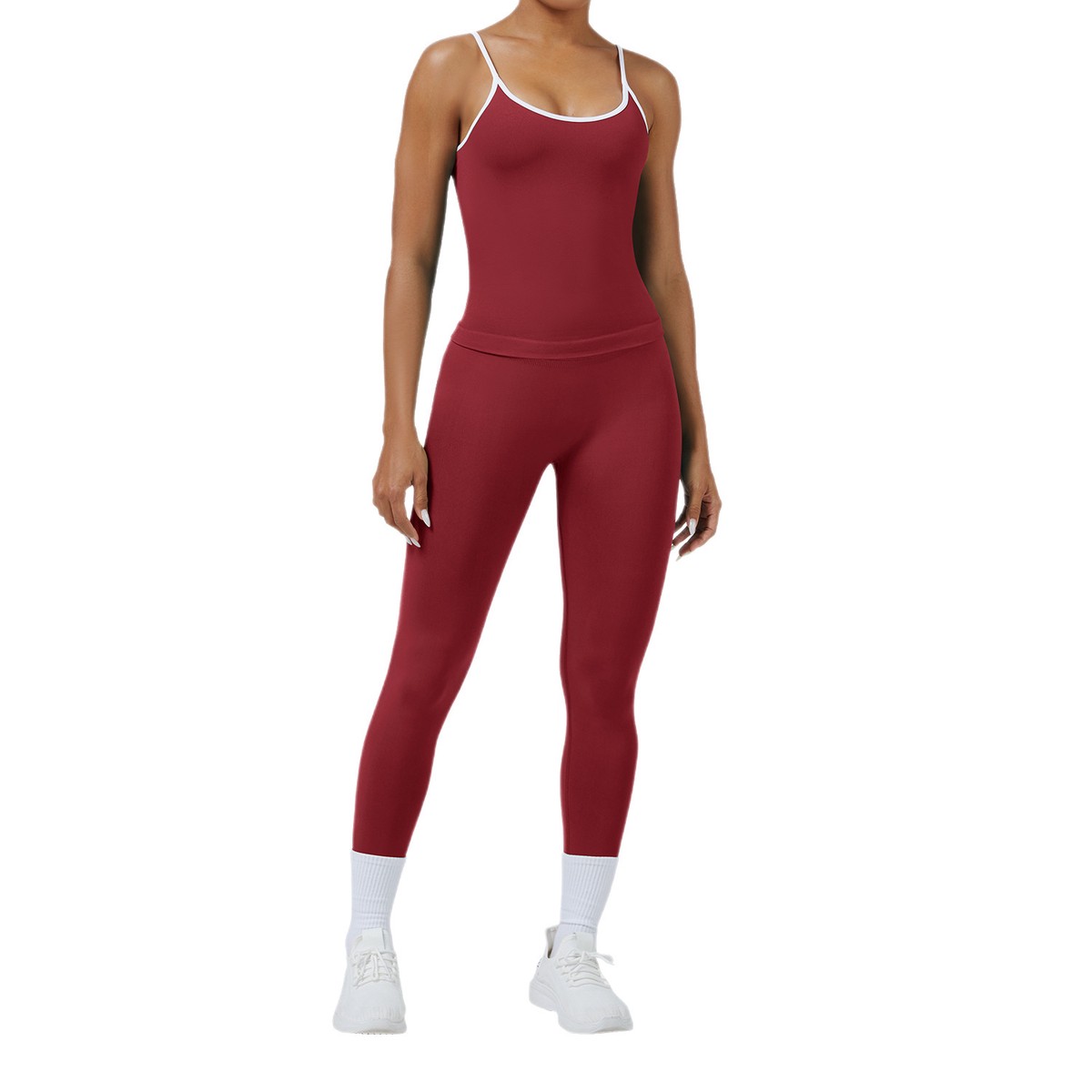 Women's Breathable for 2-Piece Sports Suit Backless Tight-Fitting Quick-Drying Yoga Running Outerwear