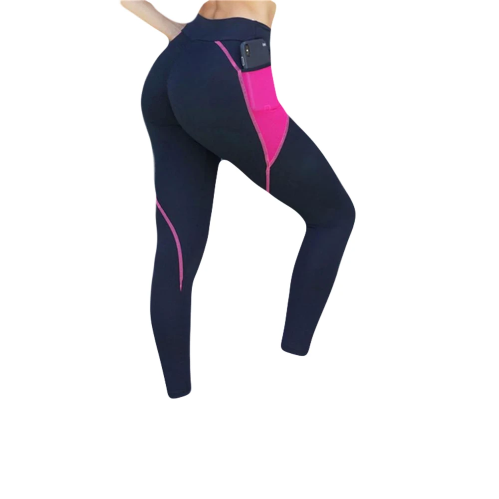 New Design High Waist Knitted Gym Wear Custom Logo Compression Quick Dry Breathable Workout Legging Yoga Women Pants Phone