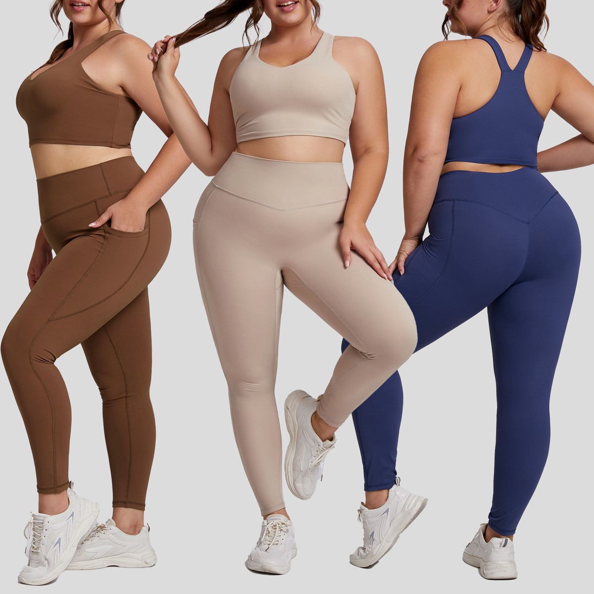 New Arrival Custom European Plus Size XS to 3XL Nylon Yoga Outfit Sportswear for Women Breathable Track Suit Gym Fitness Sets