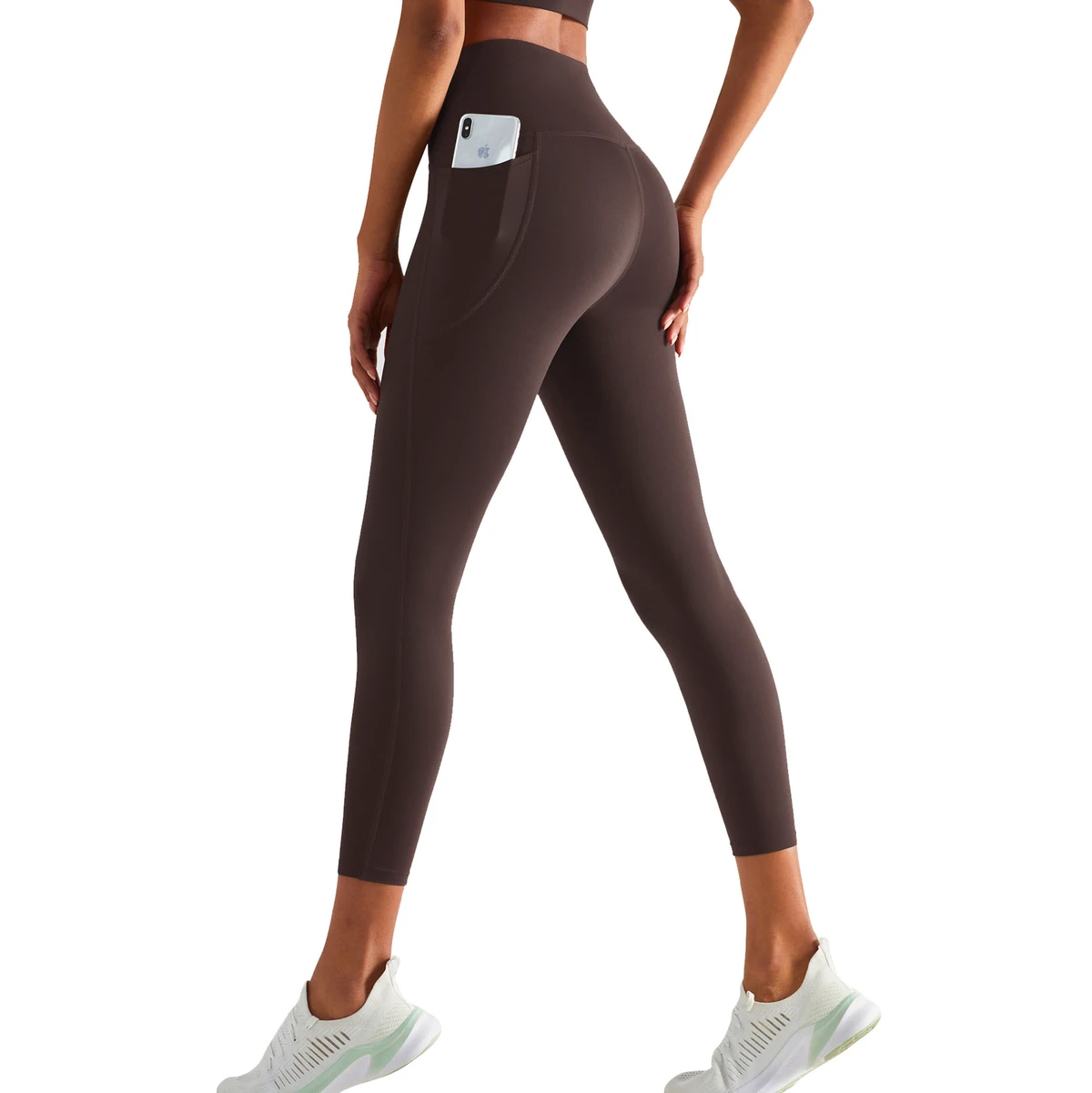 Women High Waist Stretchy Slim Fit Brushed Quick Dry Fitness Leggings