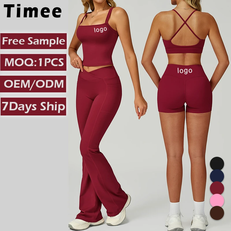 Yoga Set with Hollowed-out High-waisted Tight-fitting Running and Fitness Suit for Women
