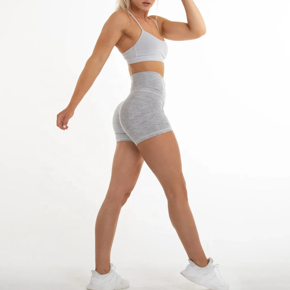 High Waisted 4 Way Stretch Spandex Yoga Shorts Sexy Girls Wearing Plus Size Tights Workout Running Apparel