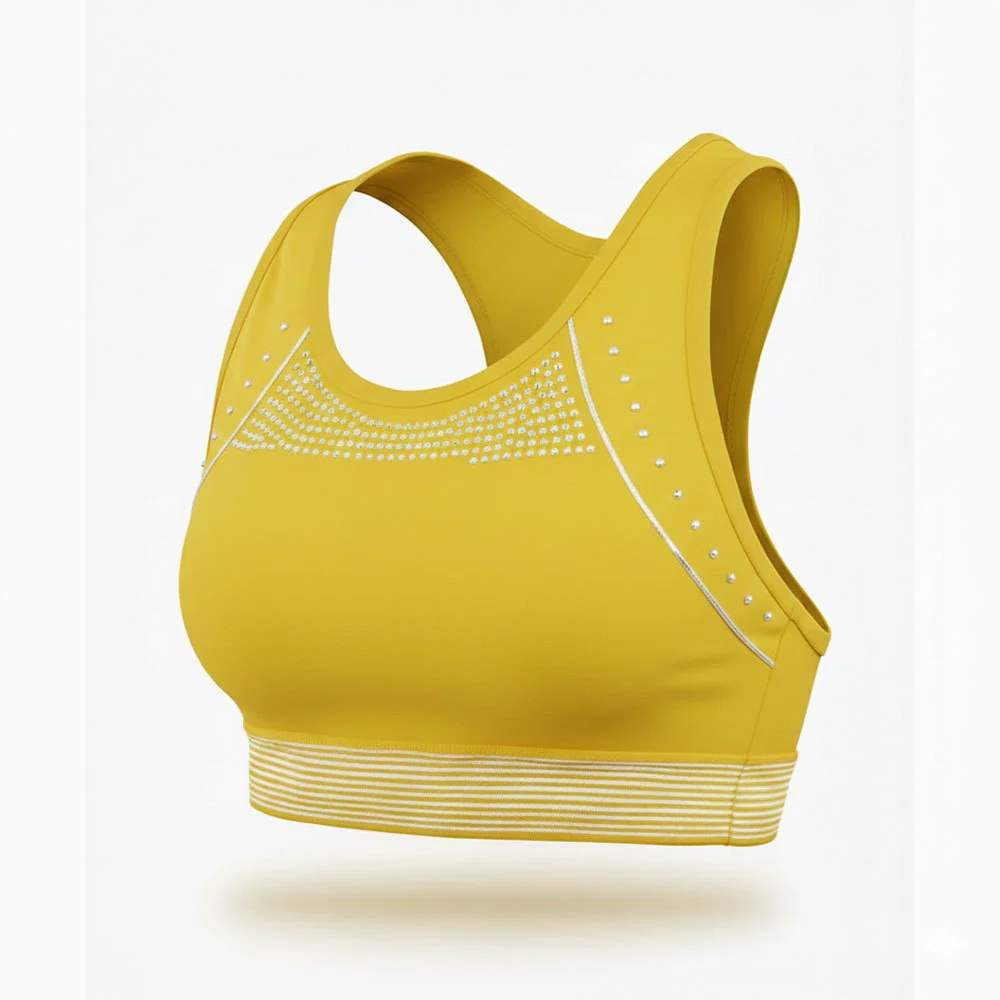 Factory Direct Sale Cheer Sports Bra Breathable Stretch Fabric Designed For Comfort During Training And Performance