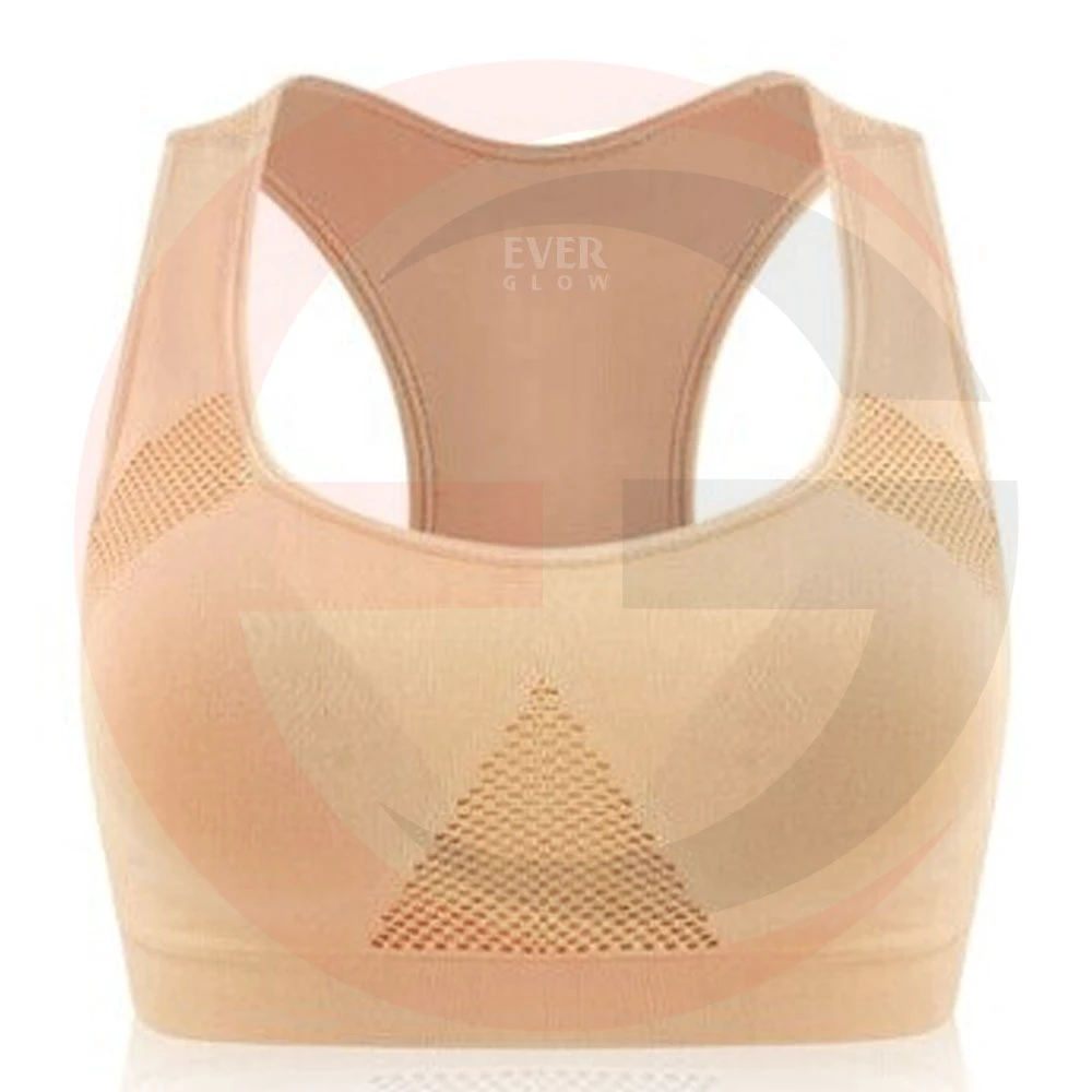 Custom Adult Size Simple Stretch High Impact Yoga Bra Full Cover Good Quality Fitness Yoga Wear Women Sports Bra