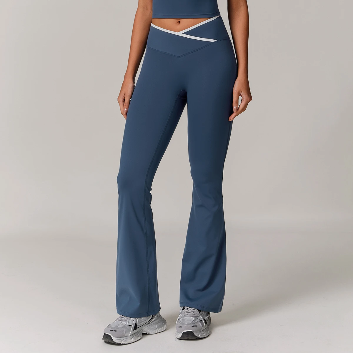 Seamless Bootcut Yoga Pants for Women High Waist Flare Workout Leggings Naked Feel
